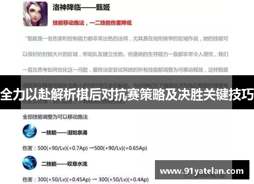 全力以赴解析棋后对抗赛策略及决胜关键技巧