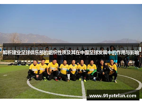 解析建业足球俱乐部的组织性质及其在中国足球发展中的作用与影响